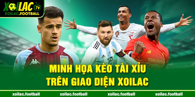 Minh họa kèo Tài Xỉu trên giao diện Xoilac